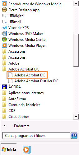 Carpeta Adobe Acrobat DC