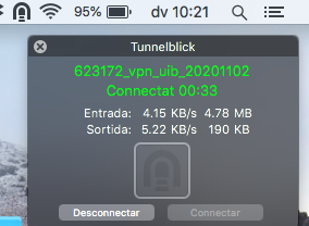 Figura 7: Verificat l’estat de la connexió