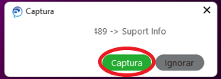 Captura de cridada